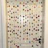 9pcs Hanging Artificial Flower Curtain Colorful Flowers Room Decorative Curtain  Bedroom Decoration