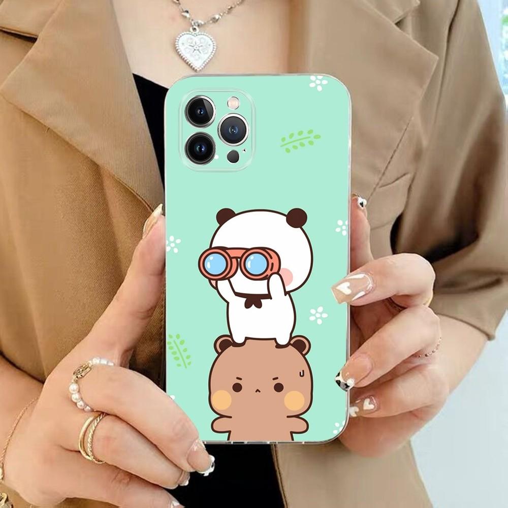

Милый Чехол Для Телефона BuBu DuDu Для iPhone 15 13 14 Pro Max XS XR 12 11 Pro 13 Mini 6 7 8 Plus Прозрачная Задняя Крышка Capa iPhone 13