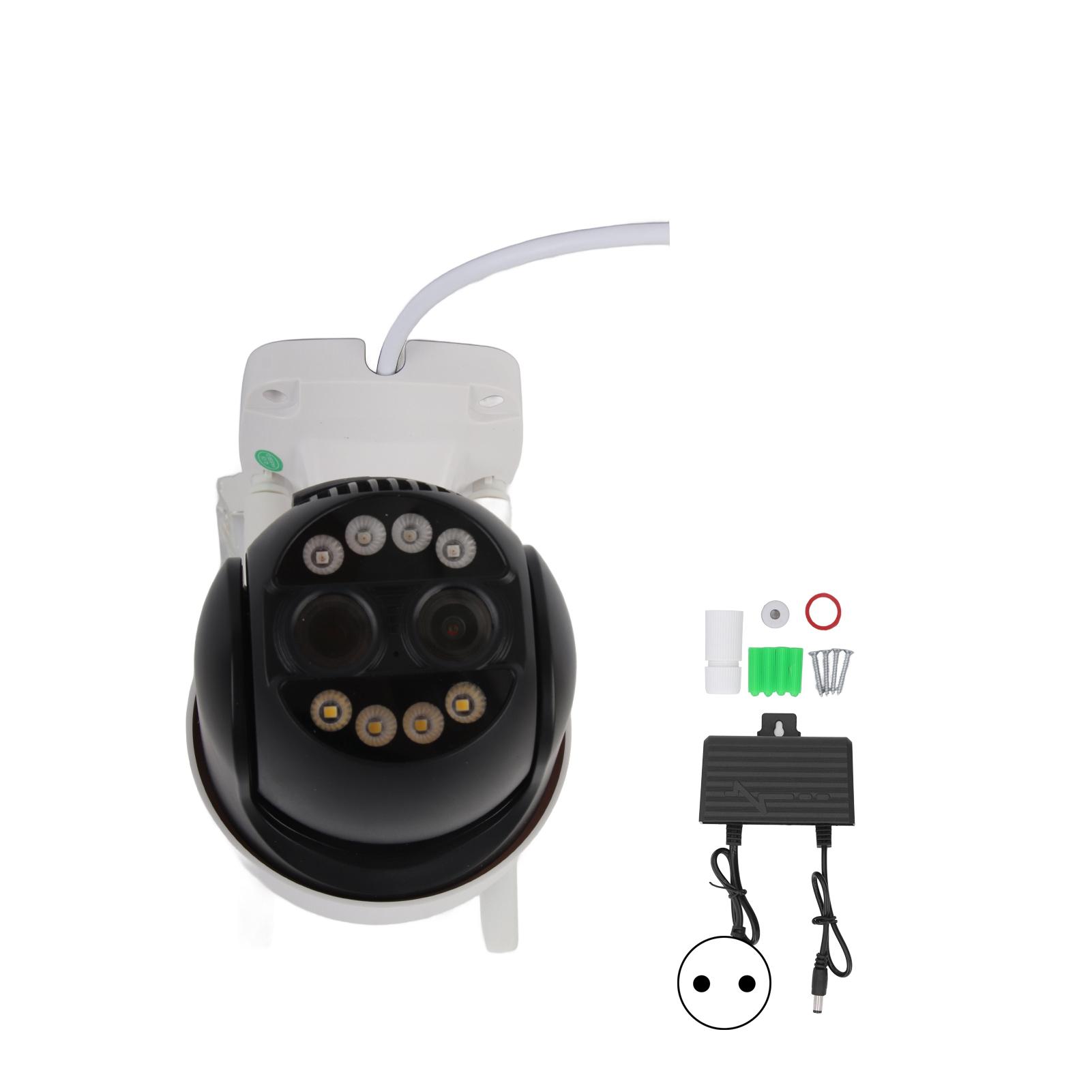 

Night Vision Camera 2560x1440 HD Remote Control Two Way Voice Intercom Dome Camera Waterproof Zoom EU Plug