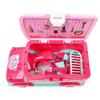 Girls Play House Educational Toys, Simulated Dresser Makeup Toy Set, Multi-Functional Storage Bus