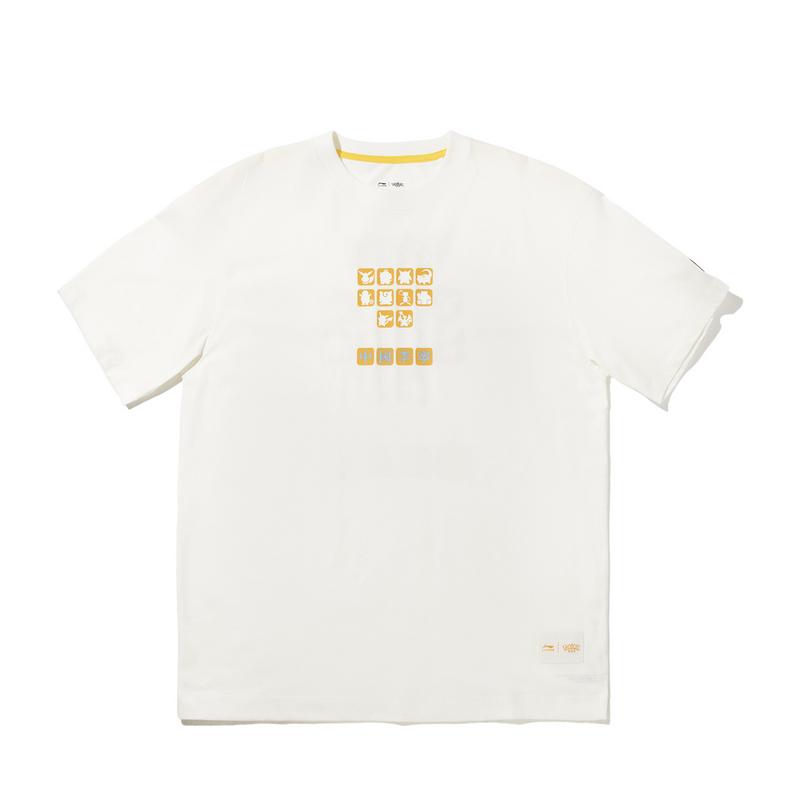 

Li Ning X Pokémon Коллаборация Свободная Удобная Простая Футболка с Коротким Рукавом Мужская AHSVD05-2 XL