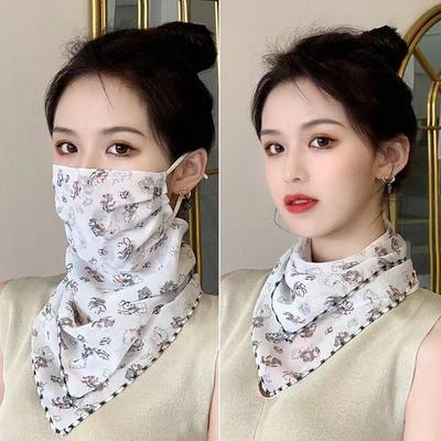Scarf For Women Sun UV Protection Hiking Neck Scarf Outdoor Triangular Scarf Sunscreen Veil Ice Silk Mask Face Cover