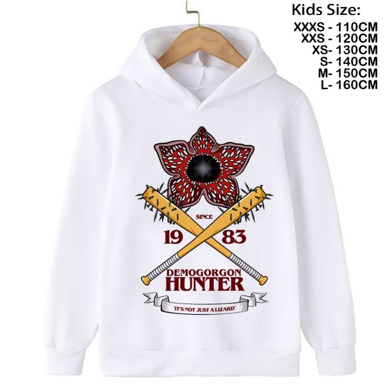 The Demogorgon Hawkins Cannibal Flower Hoodie Kids Cartoon Boys Girls Children Sweatshirts