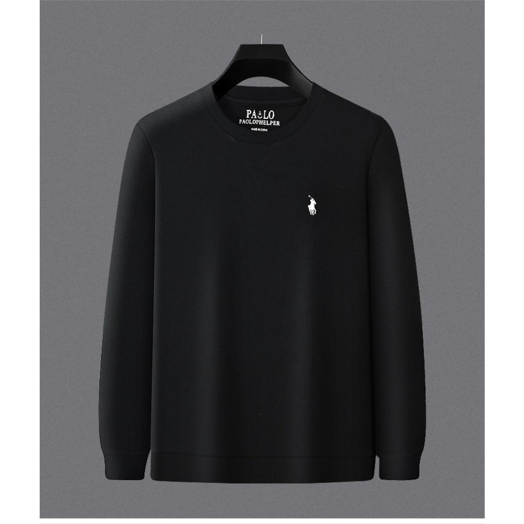 STORN Zimowe Męskie Ciepłe Bluzki Męskie Zimowe Termiczne z Długim Rękawem z Okrągłym Dekoltem Modna Koszulka