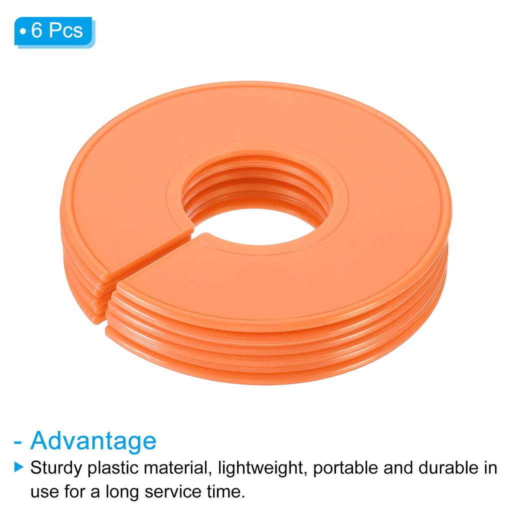 6/12PCS Multicolor Round Hangers Closet Dividers DIY Clothing Size Dividers for Clothes Stores Closet Home Blank Dividers