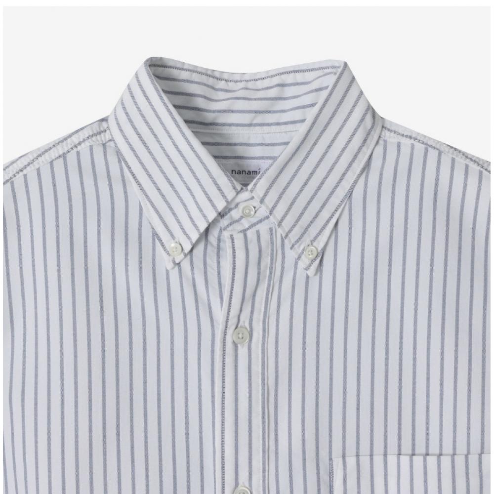 Nanamica Button Down Stripe Wind Unisex Shirt S25sg090e
