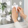 Easy Application Ghost Stickers Halloween Window Clings, Static Stickers, Waterproof Glass Indoor Outdoor Wall Decals Decals, Spooky Home Decor