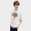 Fila X Maison Kitsune Fox Head Trendy Casual Sports T-Shirt Unisex Tops Cloud-White F11U529102F-WT