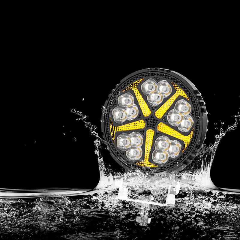 Lumini Rotunde DRL Zi de Funcționare Black Knigh 4 inch Lumini de Lucru LED Modificate Proiectoare Vehicul Off-Road ATV SUV 4X4 Faruri Flash