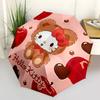 1pc Apple & Hello Kitty Automatic Folding Umbrella - 3 Folding Design, Vivid Cartoon Pattern, Suitable for Outdoor Activities, A Gift for Fans In All