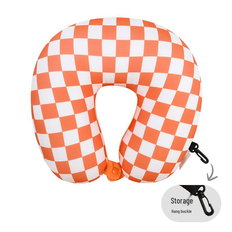 U-Shaped Foam Neck Pillow for Travel, Office Naps, and Car Support