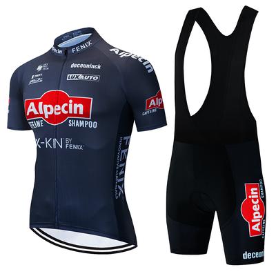 2025 Pro Team New Bicycle Short Sleeve Alpecin Maillot Ciclismo Summer Breathable Cycling Clothing Sets Men Cycling Jersey Suit
