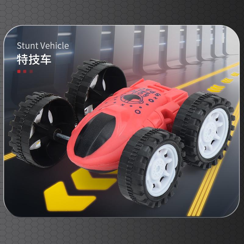 Double Inertia Double-Sided Stunt Car, Sliding 360 Degrees Steering Dump Car, Children'S Drop-Resistant Boy Toy Car