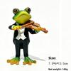 New Resin Frog Band Figurine - Creative Garden Decoration for The Courtyard - Cute Animal Handicraft