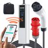 VEVOR Portable EV Charger Type 2, 32A 7.36 kW/22 kW, Electric Vehicle Car Charger with 7.5 M Charging Cable CEE 32 Plug LCD
