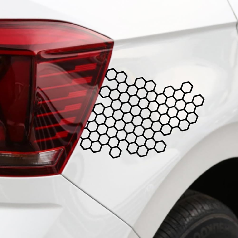 JSCARLIFE 2Pcs Skull Car Body Sticker, Self-Adhesive Vinyl Graphics Decals for Car/Truck, Universal Car Hood Body Side Rear Window Stickers