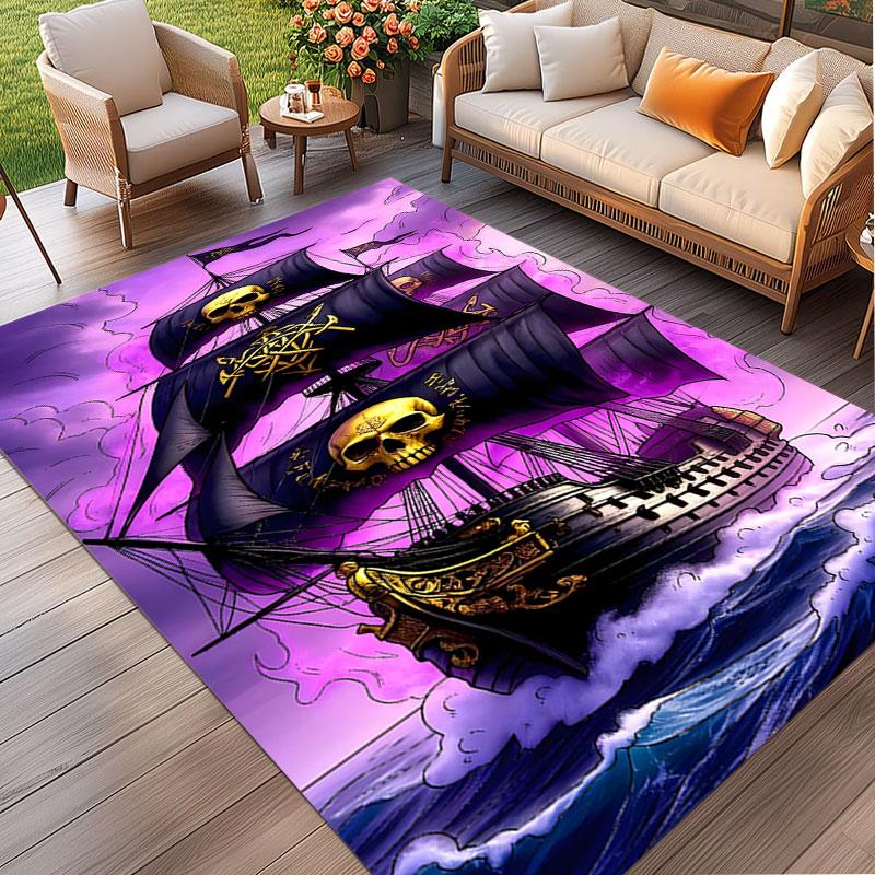 RMS Titanic Print Rug, Washable Floor Carpet, For Entryway Dorm Laundry Room Office Study, Home Decor Birthday Christmas Gift
