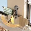 3-Bar Towel Rack No Need To Drill Bath Towel Rack Quality Rotating Towel Hanger  Kitchen