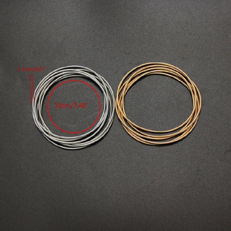 Infällbar Armband Kolstål Trådarmband Smycken Fjäderarmband Spolset