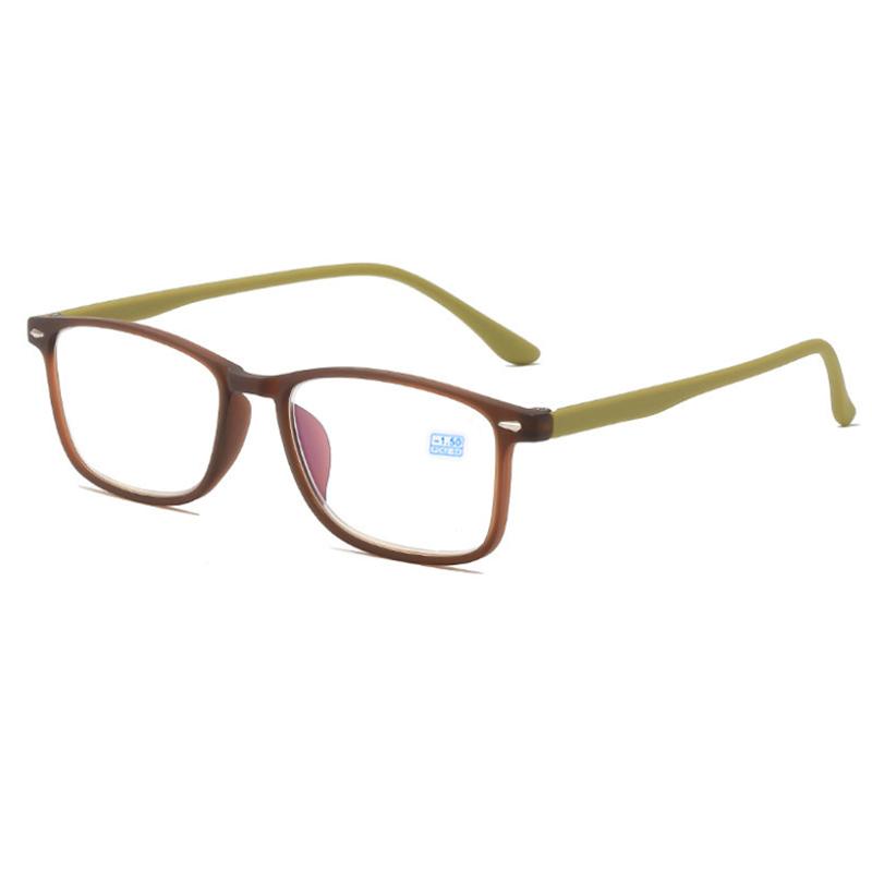 Tea Frame Square Nearsighted Glasses For Women Men Ultra Light Student Prescription Glasses Myopia 0 -0.5 -0.75 To -6.0