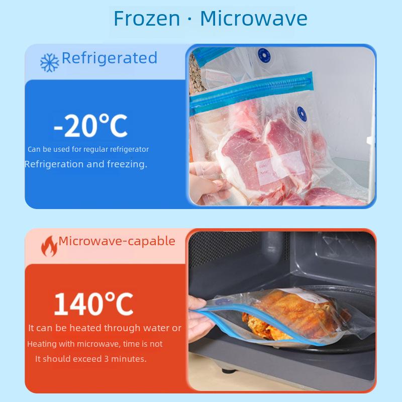 Potravinářský vzduchotěsný zipový sáček pro čerstvost a skladování