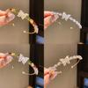 Fashion Butterfly Jewelry Bracelet With Zircon Stones For Elegant Women