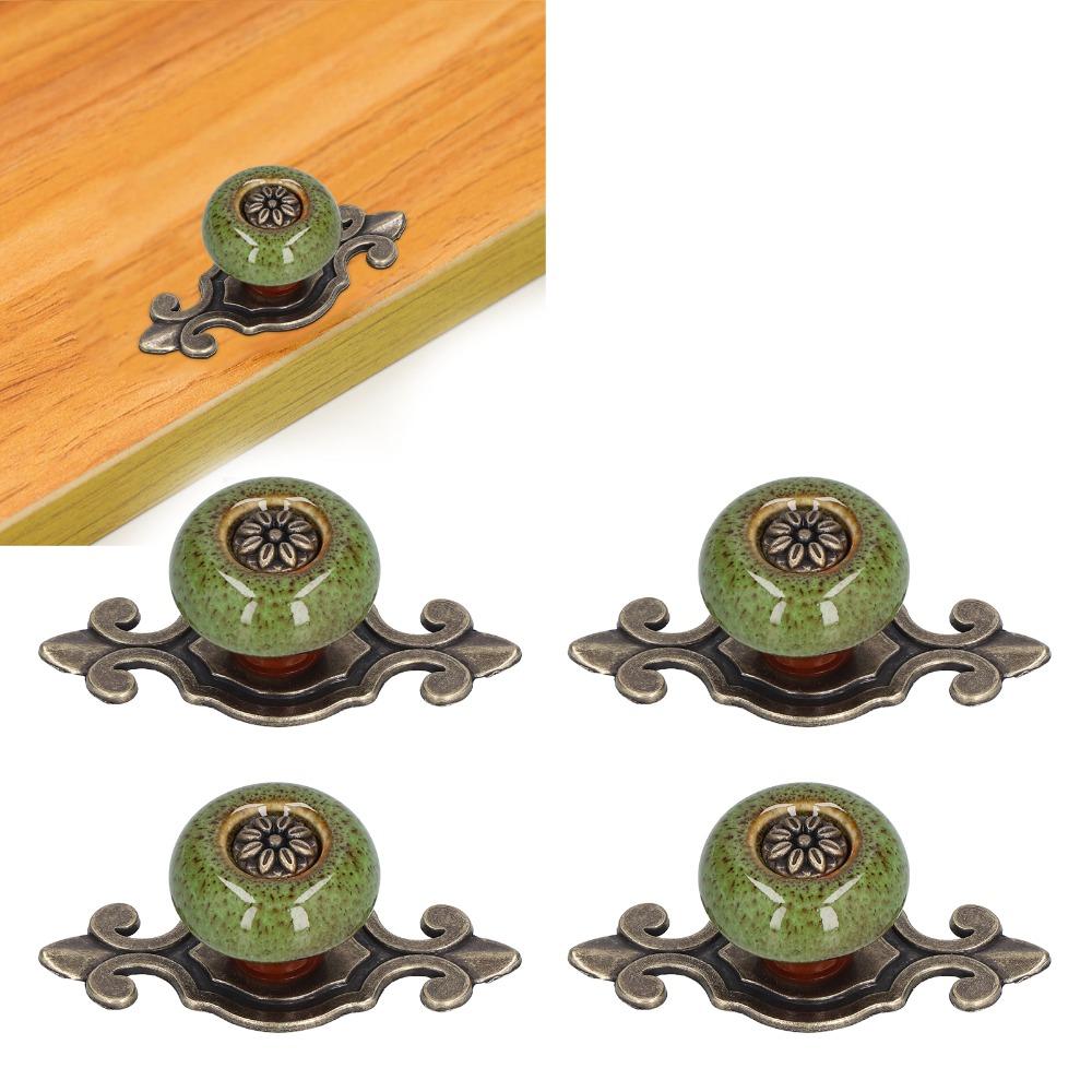 4pcs Easy Install Furniture Handle Durable Drawer Handle Exquisite Cabinet Knob Dresser