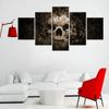 5Pcs Gothic Skull Abstract Canvas Picture Wall Art Decor Pictures Poster HD Print No Framed 5 Pieces Paintings Room Decor