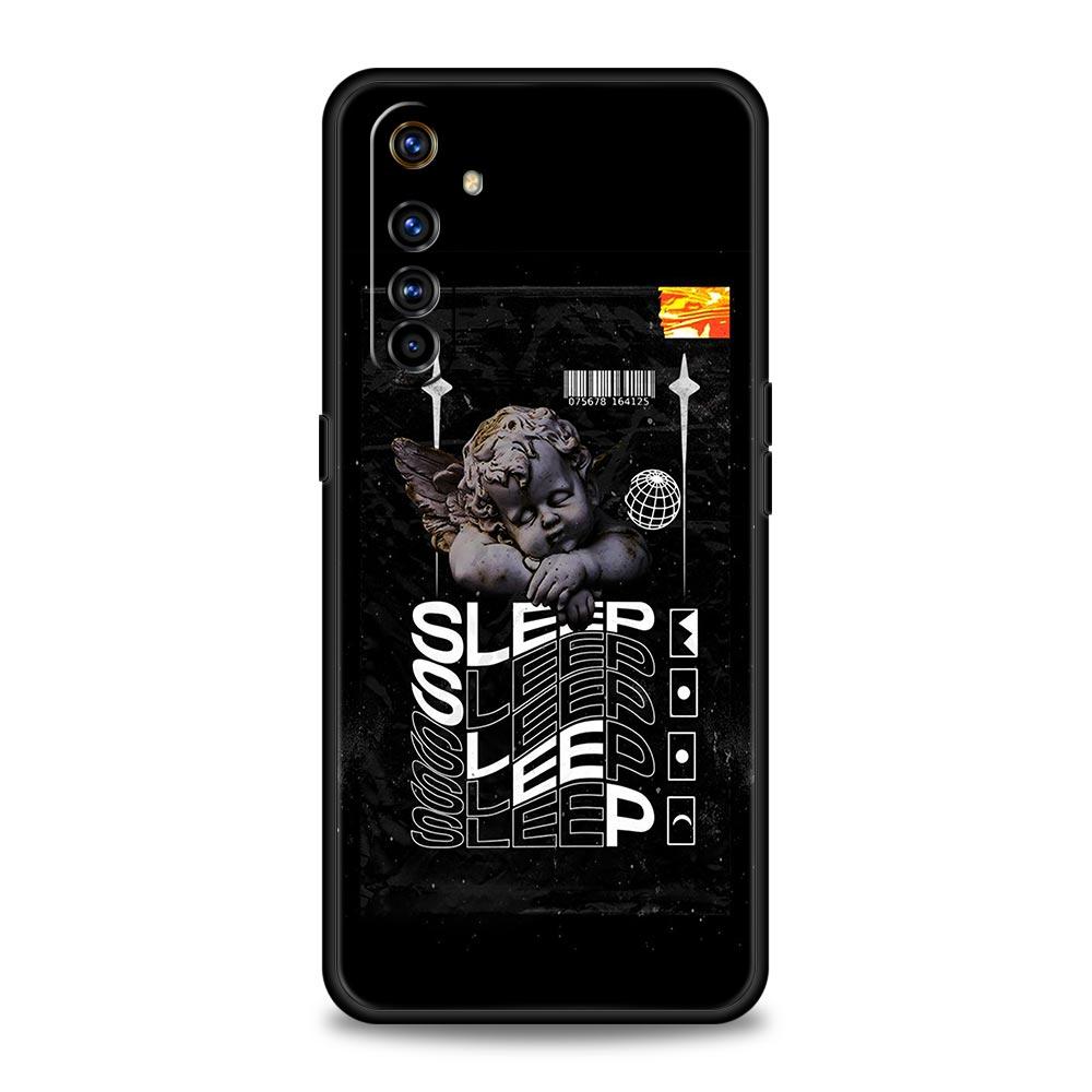 Cartoon Statue Abstract Art Case For Realme C67 C63 C55 C53 C35 C25 C21 GT 2 3 5 6 10 11 12 13 Pro Plus 5G Soft TPU Phone Cover