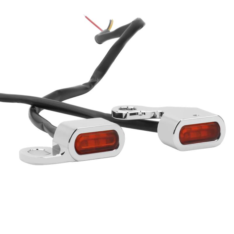 Motorcycle Mini LED Turn Signal Light Running Indicator Lamp For Harley Softail 00-14 Dyna 99-17 Sportster XL883 1200 X48 96-03