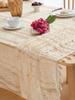 French Retro Lace Hollow Tablecloth Pastoral Style Photo Long Crochet Tablecloth Coffee Table Cover Towel Dining Table Cloth Cover Cloth
