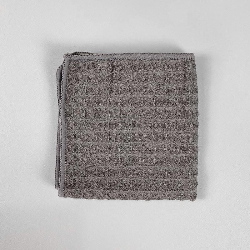 1 шт. 30x30 см Вафельная многофункциональная чистящая салфетка Специальная тряпка для кофе Быстросохнущая Влагопоглощающая чистящая губка коричневый