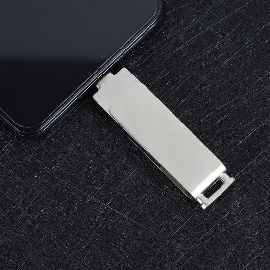 512 GB 2 em 1 OTG USB Flash Drive USB 2 USB-C Thumb Drive Metal USB Disk Flash Stick