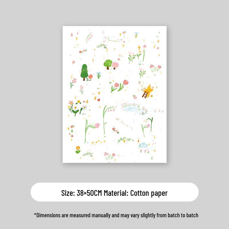Kapok Handmade DIY Fresh Flower Wrapping Paper for Bouquets