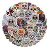 60-Day of the Dead Skull Graffiti Stickers: Waterproof Decals for Planners, Bottles, and Computers