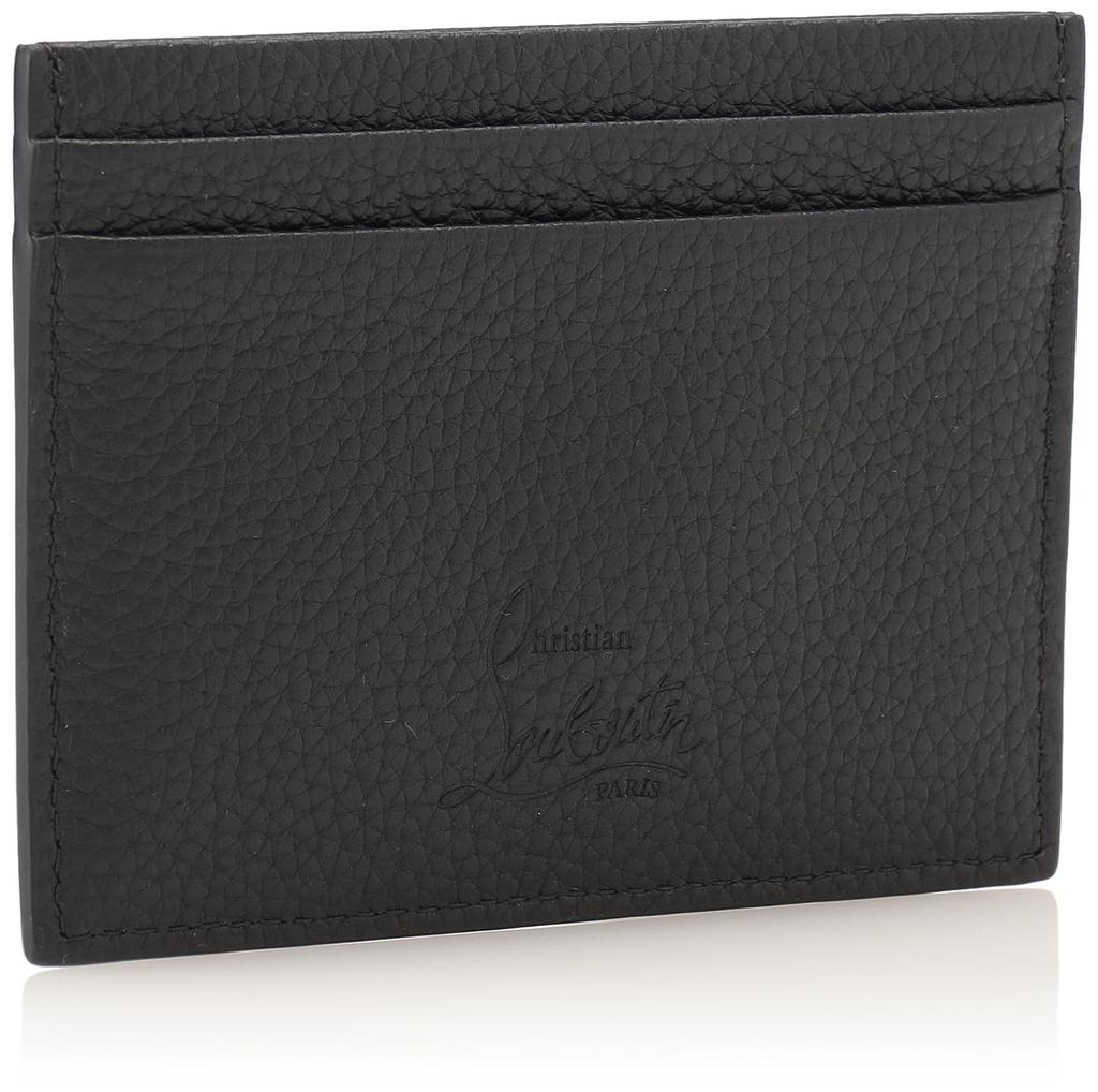Christian Louboutin Kios Card Holder, Men's, Black Leather, Free Size (1175211)