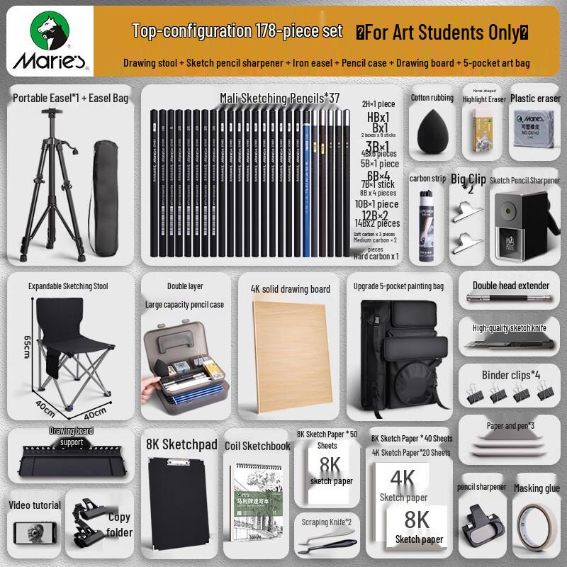Mali Sketch & Drawing Art Set for Students
