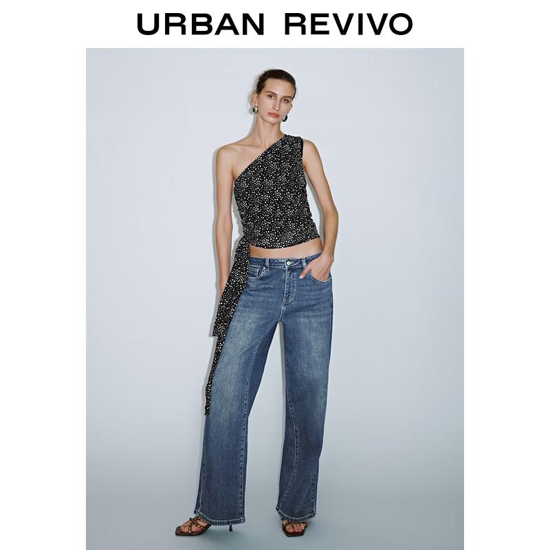 UR Women s Retro Washed Wide-Leg Denim Jeans 27