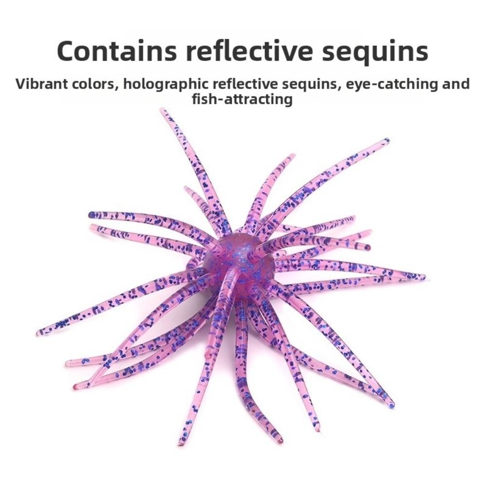 10pcs 11cm/8.7g Size Sea Urchin Lures Superior Tear Resistance 3D Lure For Sea Bass Fishing