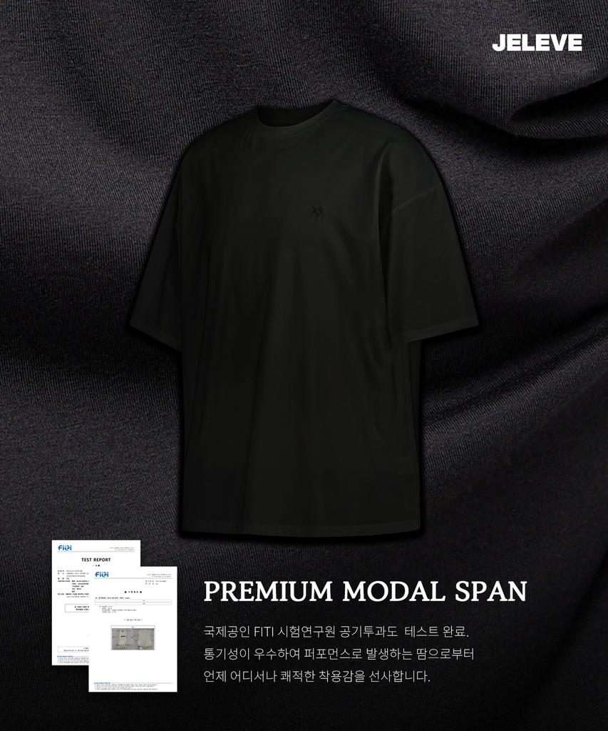 JELEVE Symbol Embroidered Oversized Short Sleeve