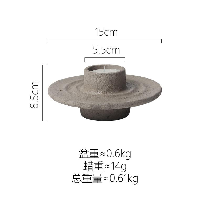 

Свічка контейнер порожній чашка цементний свічник ароматерапія свічки чашка свічник стійка прикраса ремесла свічки основа сірий колір