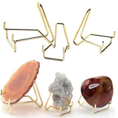 DIY Hexagon Photography Props Mineral Crystals Agate Sphere Base Holder Base Rack Display Stand