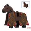 Mini-Baustein Mittelalterlicher Ritter Pferd Bewegliche Gelenke Tier Stein Spielzeug Kreatives Pädagogisches Geschenk für Kinder Spielen und Ausstellen