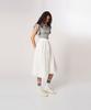 ATHPLATFORM Aw61Sk12_Sheer Check Balloon Skirt_White