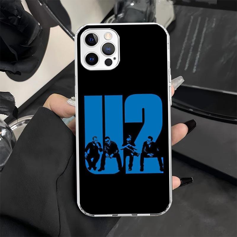Custodia per Telefono Rock Band U-U2 per iPhone 13 12 Mini 11 Pro X XS Max XR 7 Plus 8 SE 6 6S 5 5S Cover in Silicone Morbido Fundas