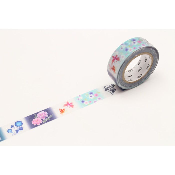 Masking Tape MT EX kimono papillons et fleurs - yukata