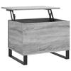 VidaXL Coffee Table Sonoma Grey 60x44.5x45 Cm Engineered Wood 830962