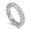 Fine Engagement Eternity Promise Ring AAAAA Zircon 925 Sterling Silver Statement Wedding Band Rings for women men Jewelry Gift