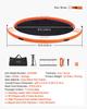 Inflatable Floating Dock, 3.05M Inflatable Dock Platform, Non-Slip Water Air Mat with Portable Carrying Bag & Detachable Ladder, Floating Water