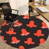 1pc Octopus Pattern Office Round Rug, Non-slip, Soft and Durable Office Rug for Interior Decoration, Perfect for Office, Beautiful Decoration yy260312